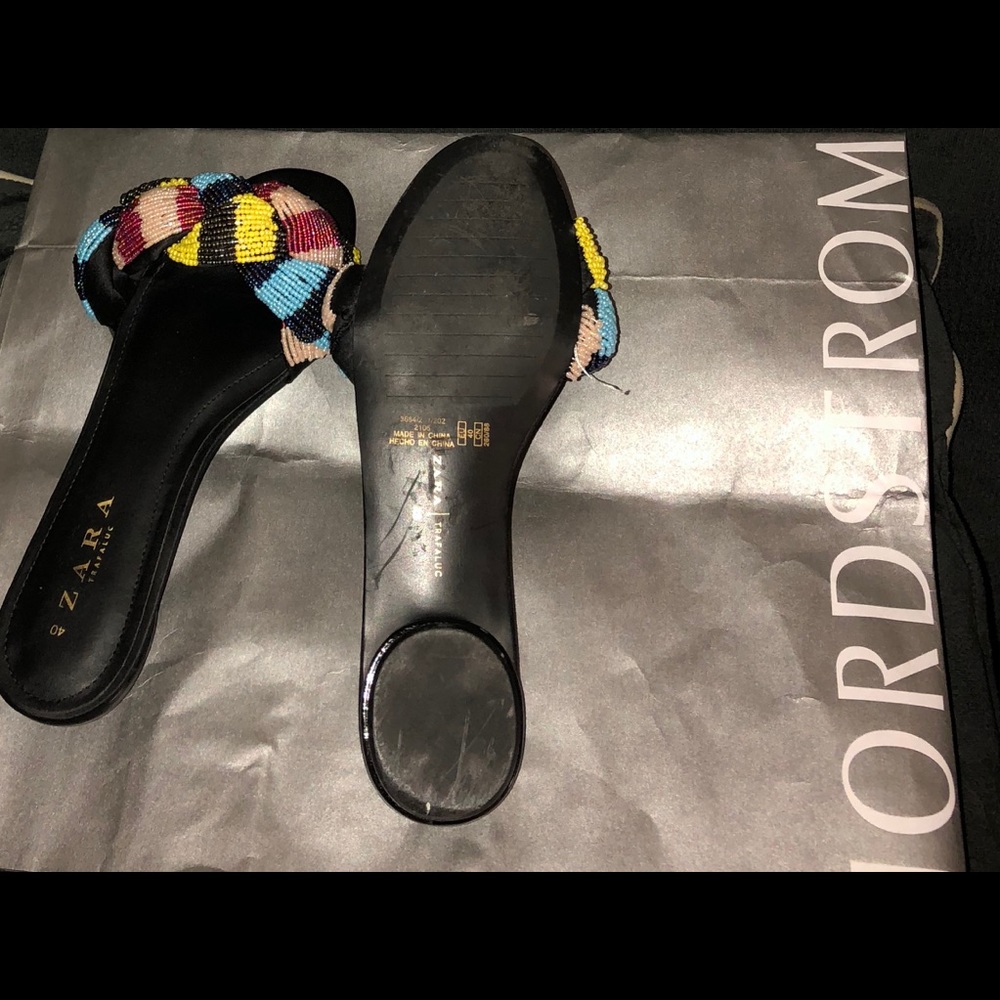 Zara beaded flats